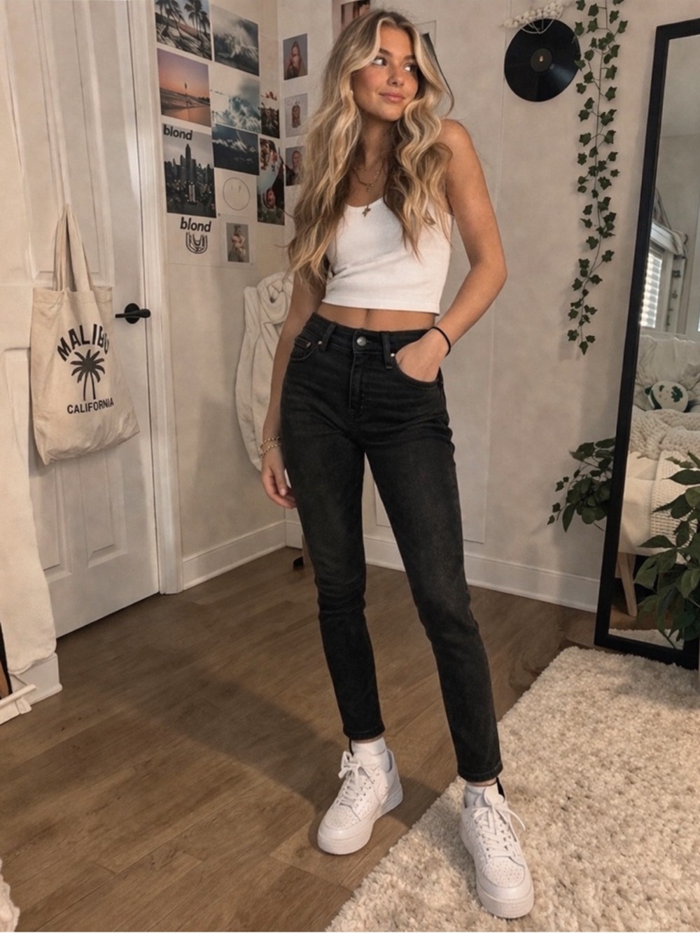 Crown & Ivy Black Skinny Jeans
